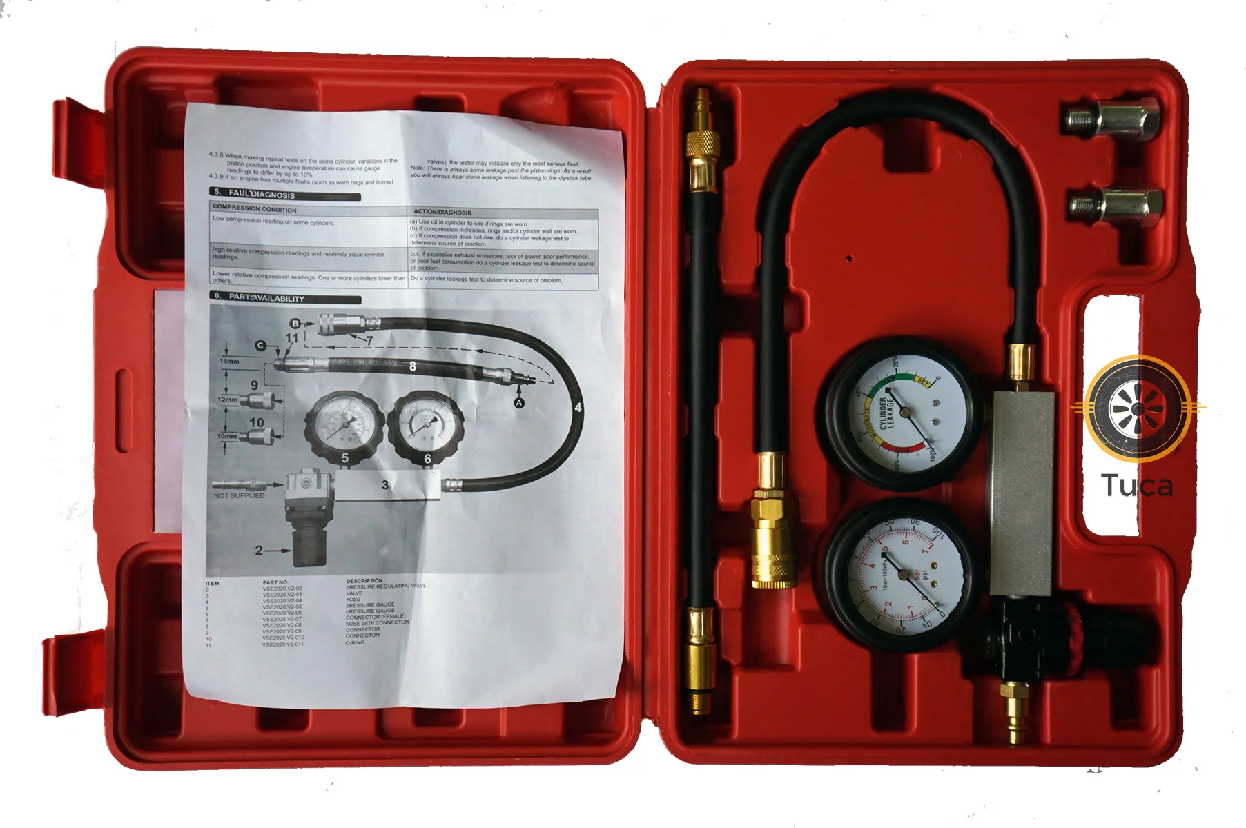 Bộ dụng cụ thử kín xi lanh, buồng đốt