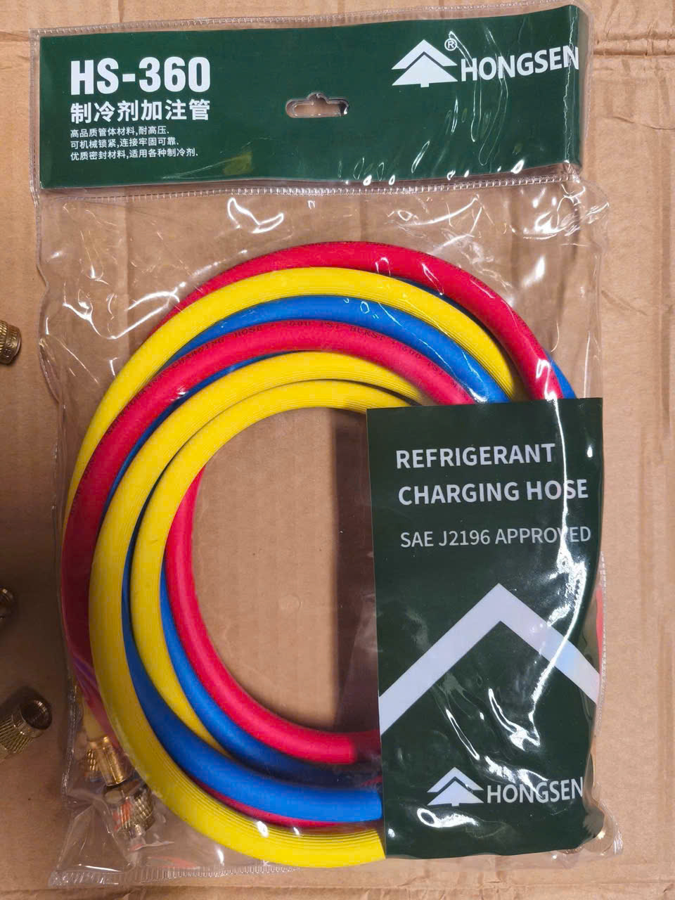 Bộ 3 dây nạp ga điều hòa xanh đỏ vàng, nạp ga lạnh R12, R22, R502, R134a, R404a, R507