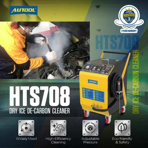 Máy bắn đá khô CO2 làm sạch muội than AUTOOL HTS708