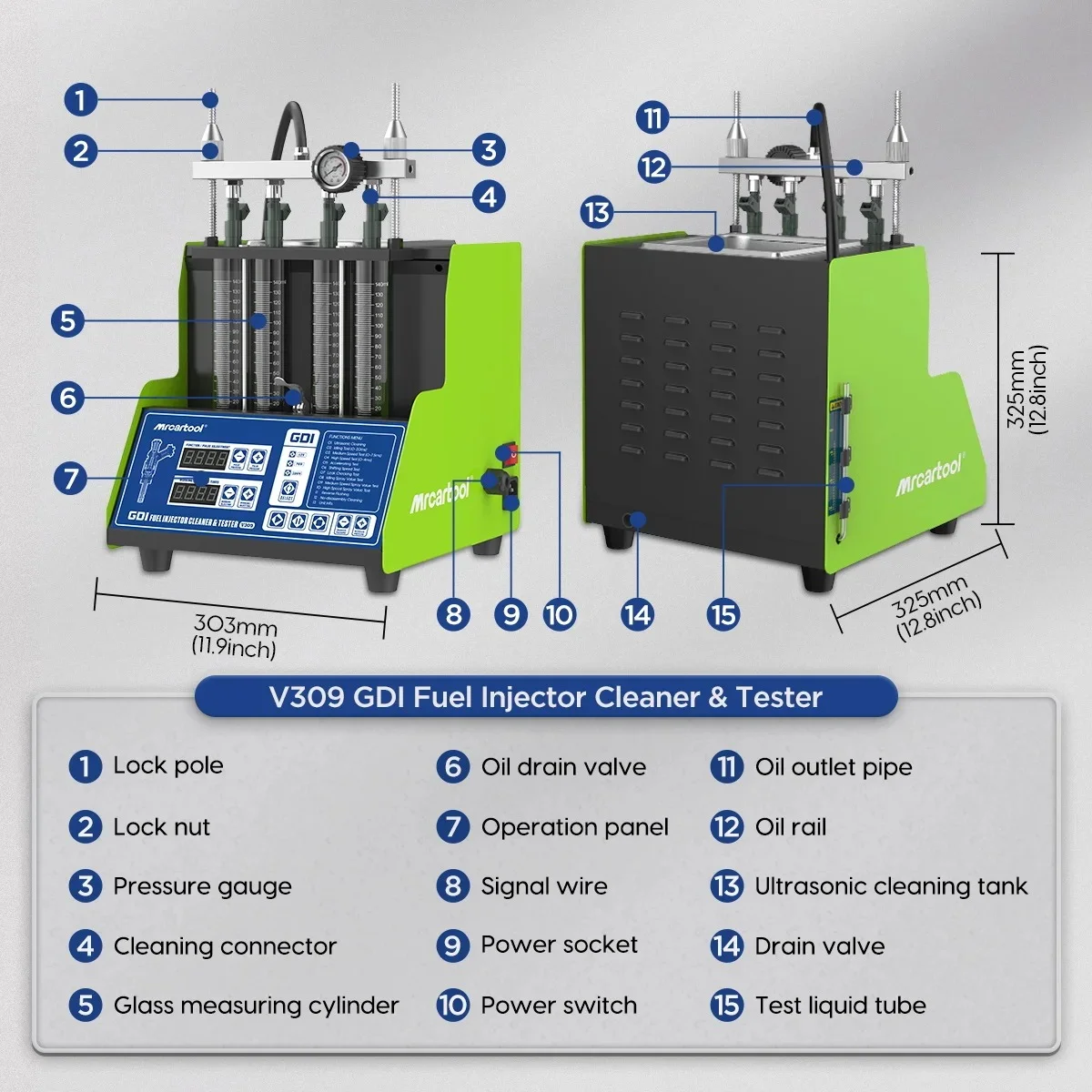 Máy kiểm tra & vệ sinh kim phun V309