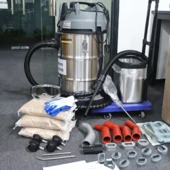Máy bắn trấu vệ sinh cổ hút, xu-páp, nắp quy lát Karcher