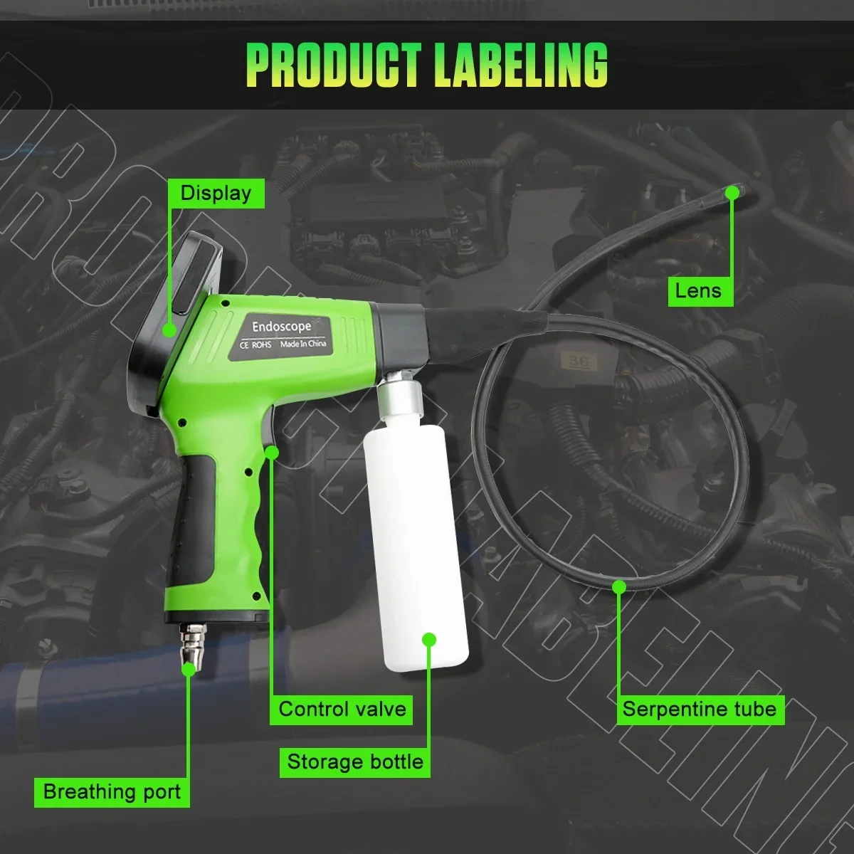 Thiết bị nội soi, vệ sinh dàn lạnh điều hòa ô tô