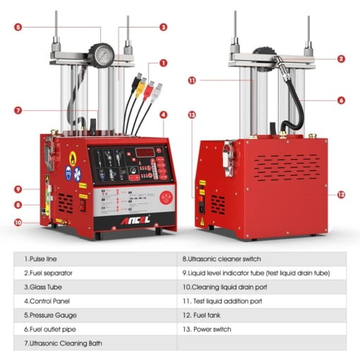 Máy kiểm tra & vệ sinh kim phun xăng ANCEL AJ400