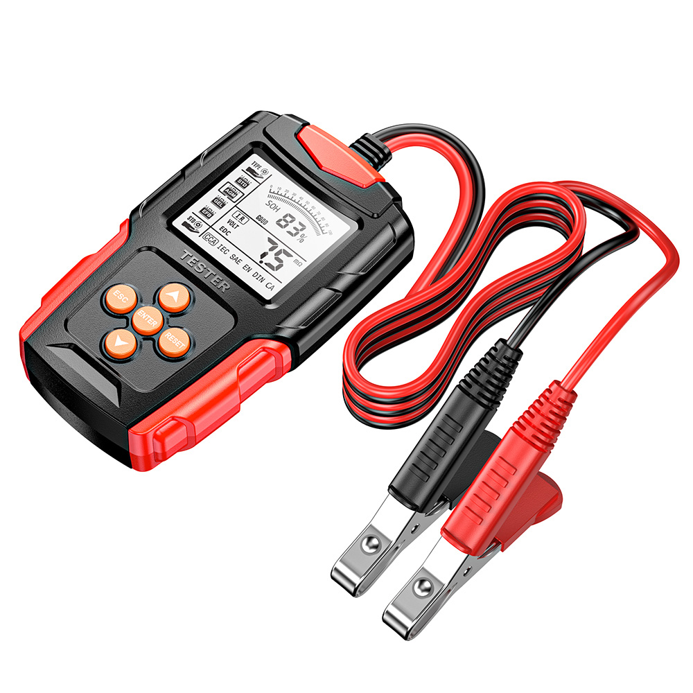 bộ kiểm tra ắc quy ô tô, xe máy, ắc quy nước, AGM 12V 24V Foxsur FBT-200