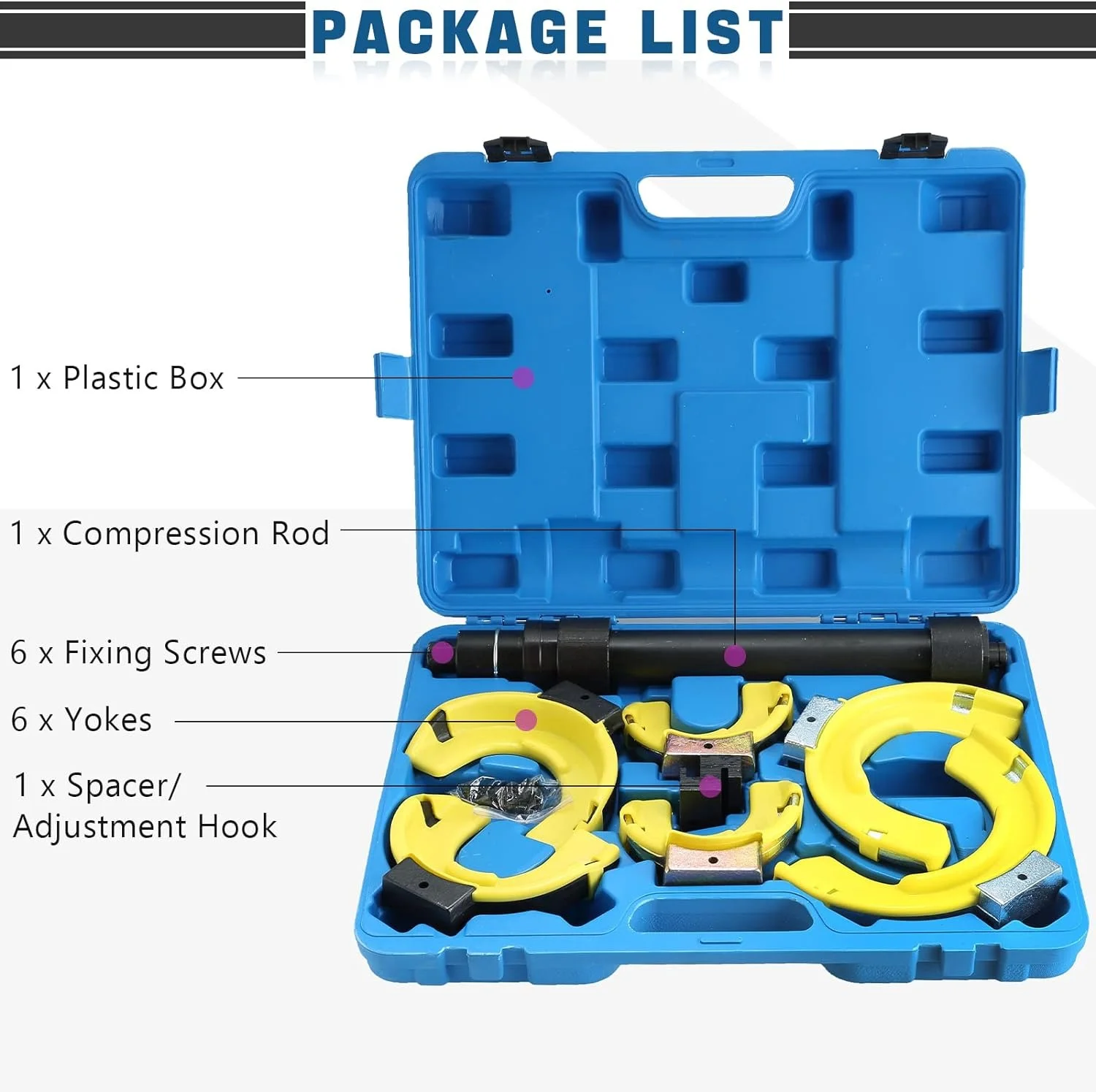 Bộ dụng cụ ép lò xo giảm xóc Mercedes-Benz, BMW, Audi, Volkswagen