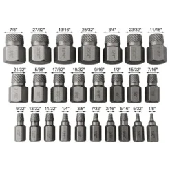 Bộ Mũi nhổ bu-lông gãy, ren ngược 25 chiếc