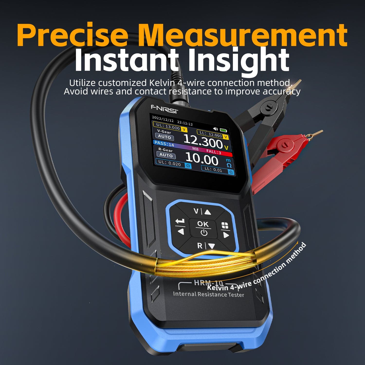 Máy đo nội trở pin FNIRSI® HRM-10 Battery Voltage Internal Resistance Tester