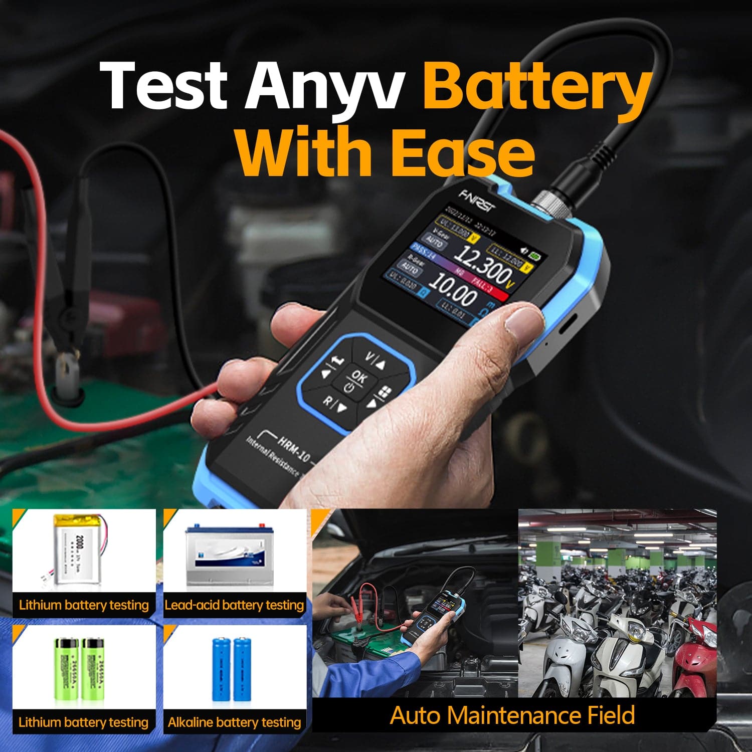 Máy đo nội trở pin FNIRSI® HRM-10 Battery Voltage Internal Resistance Tester