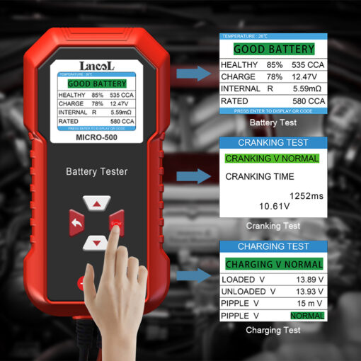Máy kiểm ắc quy Lancol MICRO-500