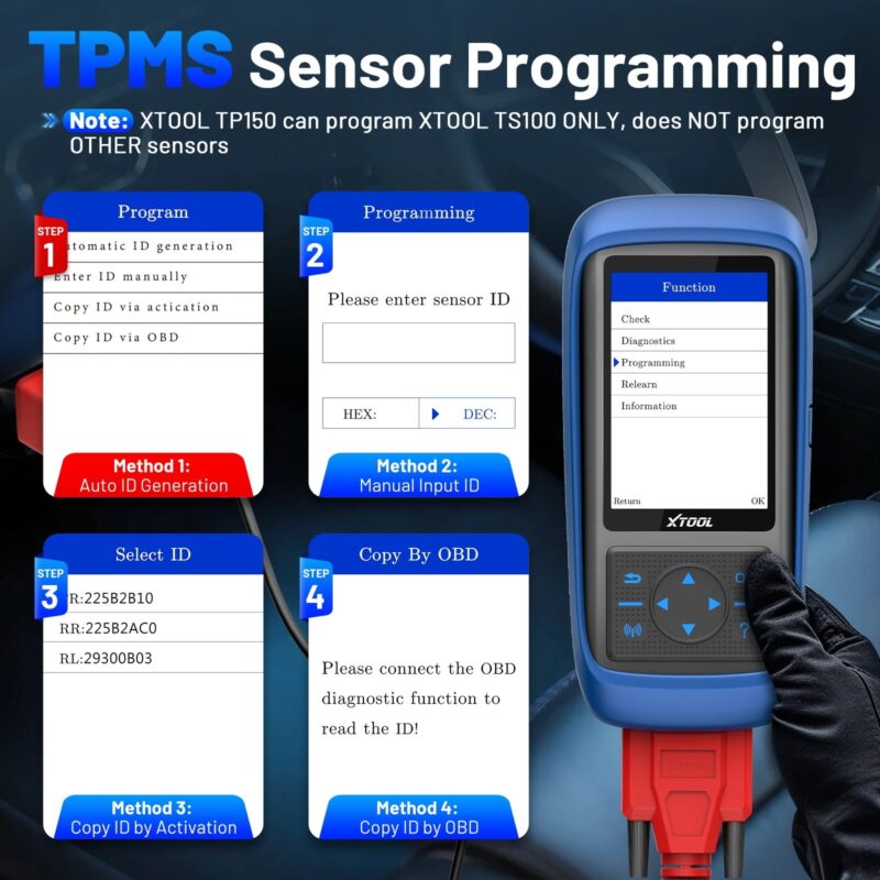 Máy lập trình TPMS XTOOL TP150