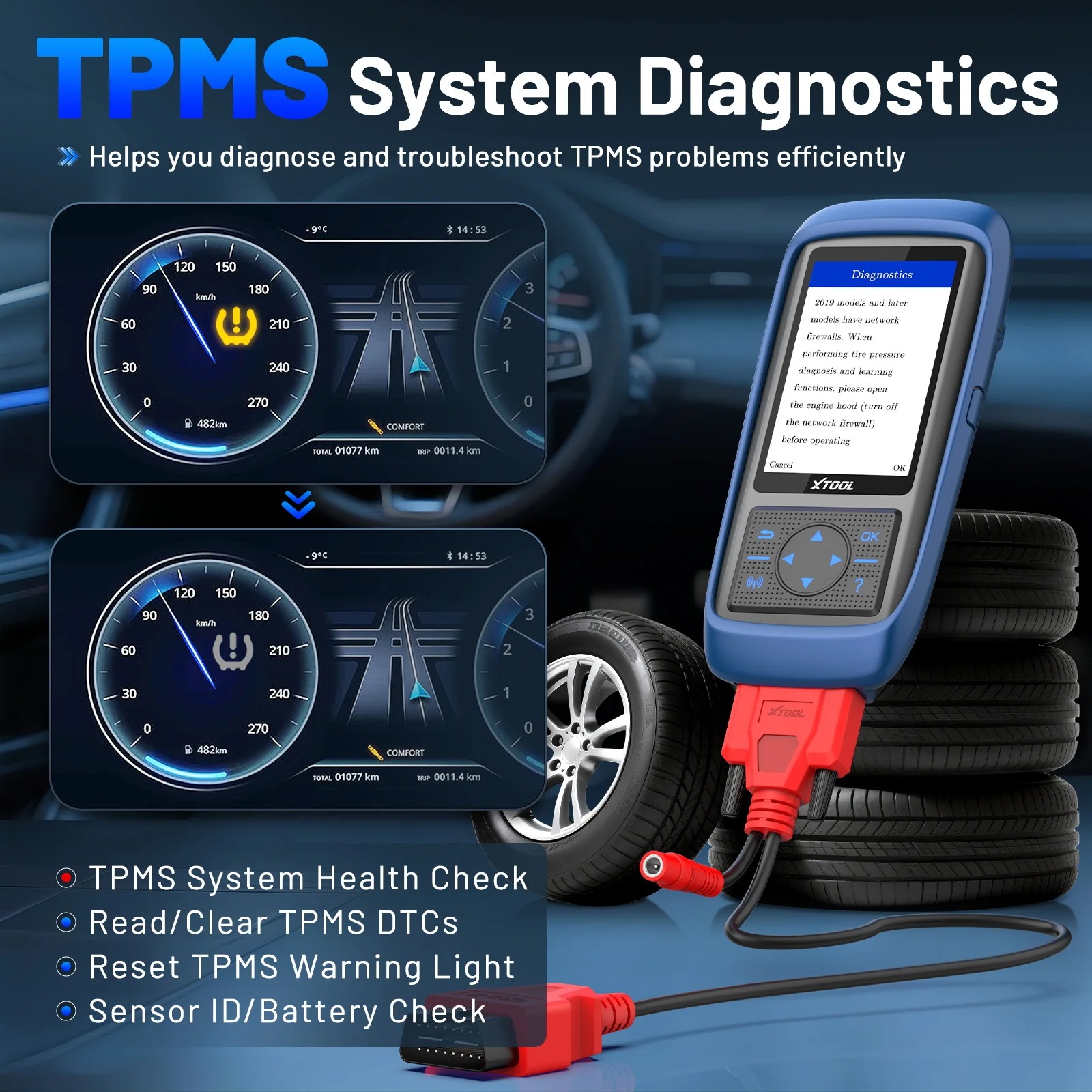 Máy lập trình TPMS XTOOL TP150