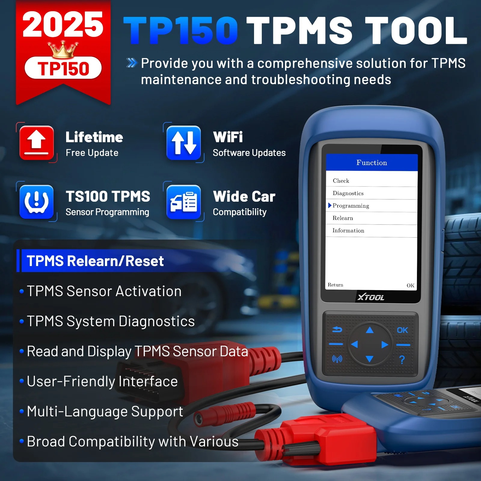Máy lập trình TPMS XTOOL TP150