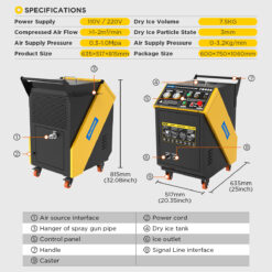 Máy làm sạch bằng phương pháp phun đá khô AUTOOL HTS709