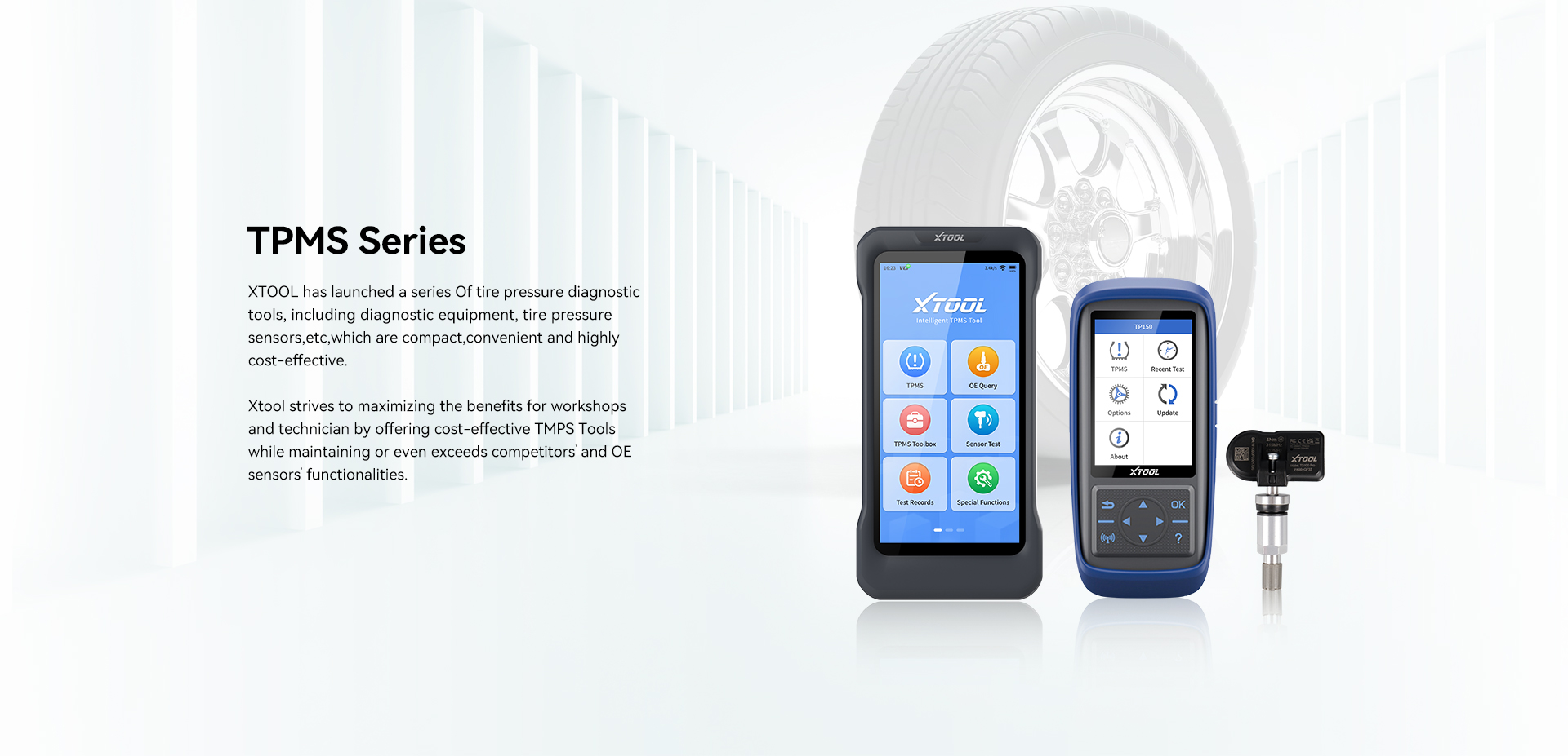 Bộ sản phẩm Cảm biến áp suất lốp XTOOL