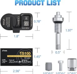 Cảm biến áp suất lốp XTOOL TS100 PRO 315MHz & 433MHz