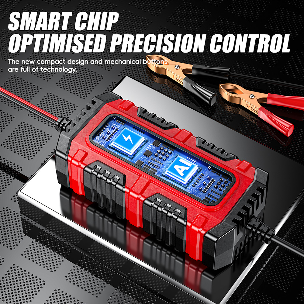 Bộ sạc ắc quy ô tô xe máy thông minh Foxsur FBC061215E