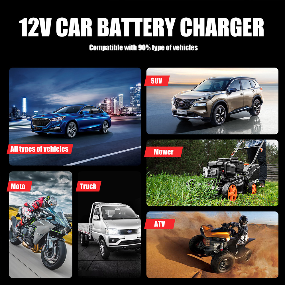 Bộ sạc ắc quy ô tô xe máy thông minh Foxsur FBC1205D 12V 5A