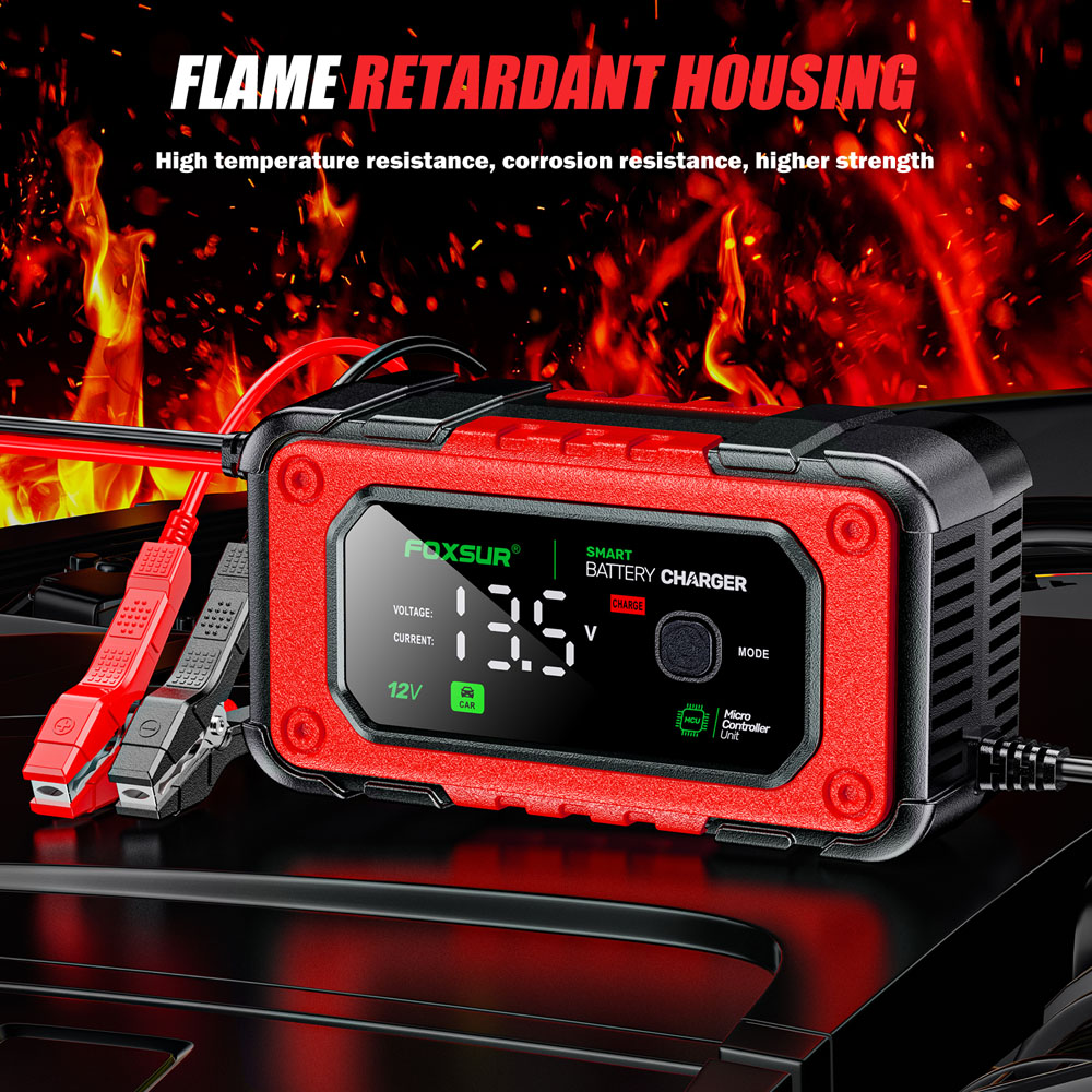 Bộ sạc ắc quy thông minh Foxsur FBC1207E 12V 7A