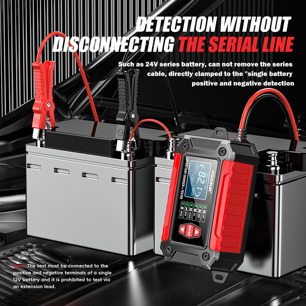 Bộ sạc ắc quy ô tô xe máy Foxsur FTC-1206 12V 6A