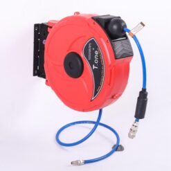Cuộn dây hơi tự rút hose reel T.one TY-4A dài 15m, đường kính ống 6.5x10mm PU gia cường, áp suất 12bar