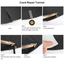 Thay vì sử dụng ghim hàn kim loại, Máy hàn nhựa sử dụng que hàn như hàn sắt, thiếc. Giúp bổ sung phần nhựa thiếu