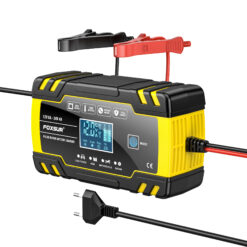 bộ sạc ắc quy ô tô, xe máy Foxsur FBC122408D 12v 8A/ 24V 4A. Tự ngắt khi đầy, có tính năng khử sunfat