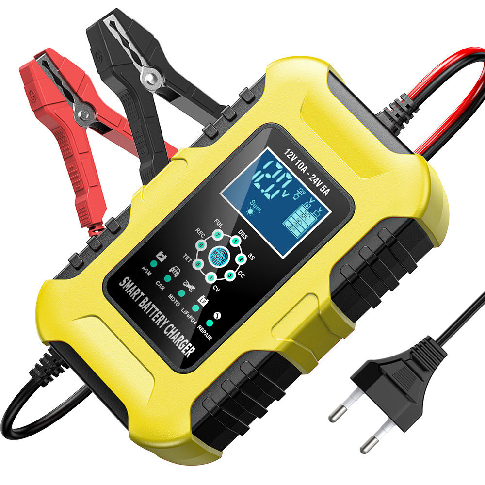 Bộ sạc ắc quy thông minh 7 giai đoạn FBC122410D 12V 10A 24V 5A, Sạc được Lithium Sắt Phốt phát, tự ngắt khi đầy