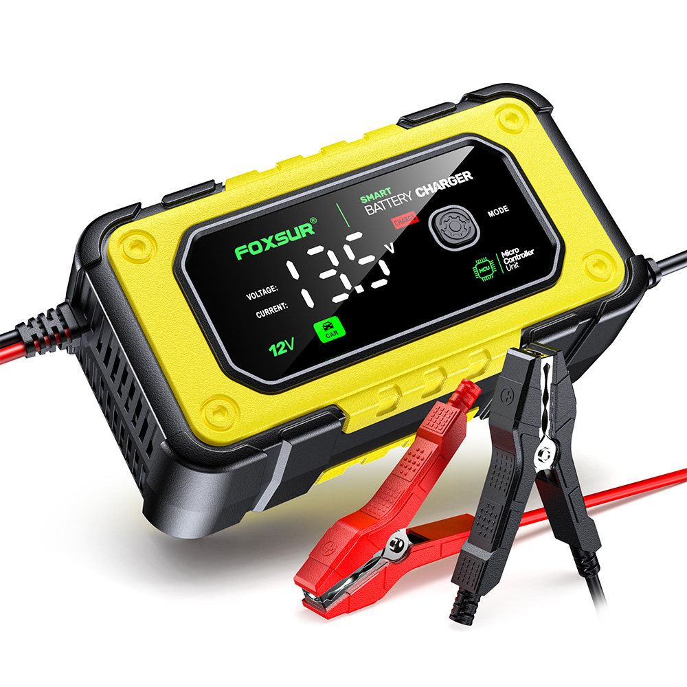 Bộ sạc ắc quy thông minh FBC1207E 12V 7A 4-140Ah dùng cho ắc quy ô tô, xe máy, ắc quy nước, khô, lithium