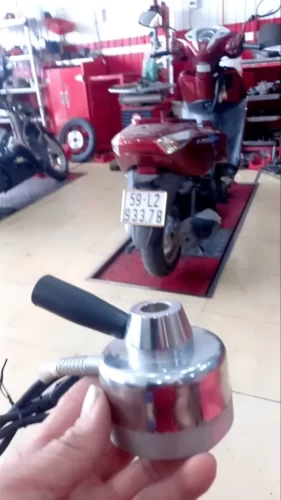 Đầu ép gia nhiệt, cục nóng, mâm nhiệt máy vá chín lốp không săm photo review